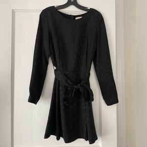 Sezane Black Silk Minidress